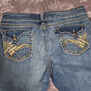 Ariat Blue Denim with Gold Stitching Women's 32R